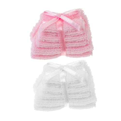 Hohopeti 2 Stück Teiliges Miniatur Handtuch Set für Puppenhäuser Realistische Stabile Badezimmer-dekotücher in Weiß und Detailreiche Mini Handtücher für Puppenhaus Badezimmerzubehör für Hohopeti 2 Stück Teiliges Miniatur Handtuch Set für Puppenhäuser Realistische Stabile Badezimmer-dekotücher in Weiß und Detailreiche Mini Handtücher für Puppenhaus Badezimmerzubehör für von Hohopeti