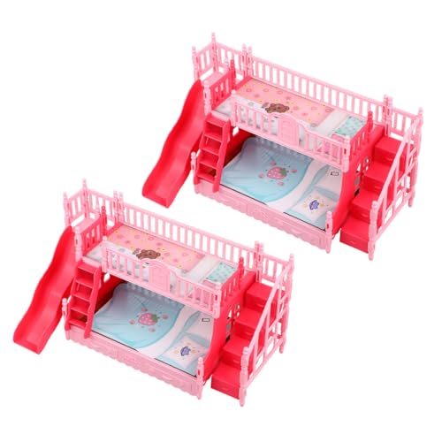 Hohopeti 2 Stück Teiliges Miniatur Puppenhaus Hochbett Realistisch Gestaltete Etagenbetten für Puppen Kindgerechtes Schlafzimmer Zubehör Fördert Kreatives Rollenspiel und Fantasie Hohopeti 2 Stück Teiliges Miniatur Puppenhaus Hochbett Realistisch Gestaltete Etagenbetten für Puppen Kindgerechtes Schlafzimmer Zubehör Fördert Kreatives Rollenspiel und Fantasie von Hohopeti