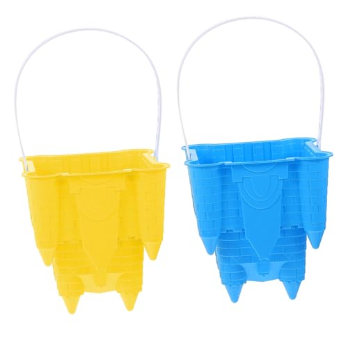 Hohopeti 2 Stück Teiliges Sand Schneespielzeug Großer Dicker Schloss Eimer aus Abs Robust für Outdoor Spiel Kreatives Strand Sandkastenspielzeug Zufällige Farbe Zufällige Farbe von Hohopeti