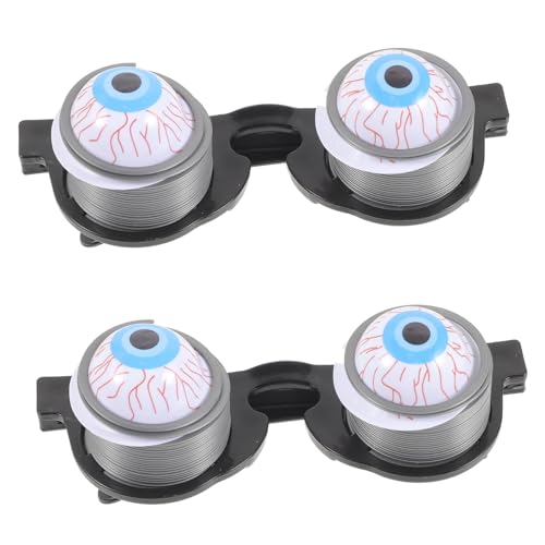 Hohopeti 2 Stück Teiliges Spring Eyeball Brille aus Hochwertigem Kunststoff Gruselige Augapfel Requisite für Party Fasching Kostüm Sicher für Streich und Verkleidungsspiele Hohopeti 2 Stück Teiliges Spring Eyeball Brille aus Hochwertigem Kunststoff Gruselige Augapfel Requisite für Party Fasching Kostüm Sicher für Streich und Verkleidungsspiele von Hohopeti
