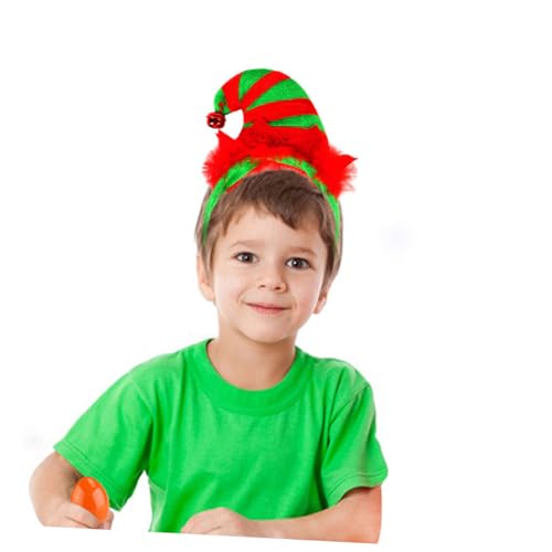Hohopeti 2 Stück Teiliges Weihnachts Clown Haarreif Lustiger Kopfschmuck für Karneval Party und Festtage Kreative Glocken Clownmütze Passend für Erwachsene von Hohopeti