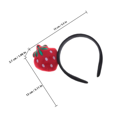 Hohopeti 2 Stück Wassermelonen Erdbeer Haarreifen Lustiger Sommer Haarreif Fruchtiges Kopfband für Frauen Bequem Sanft als Party Karneval Accessoire von Hohopeti