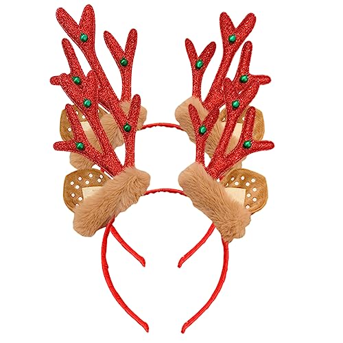 Hohopeti 2 Stück Weihnachts Rentier Geweih Haarreif Festliche Haaraccessoires für Weihnachten Foto Requisiten für Partys Feiern Hautfreundlich Leicht für Cosplay Karneval Hohopeti 2 Stück Weihnachts Rentier Geweih Haarreif Festliche Haaraccessoires für Weihnachten Foto Requisiten für Partys Feiern Hautfreundlich Leicht für Cosplay Karneval von Hohopeti