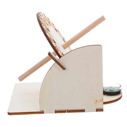 Hohopeti 2 Stück Wissenschaftliches Sonnenuhr Modell DIY Holz Bastelset Antike Zeitmesser für Unterricht Naturexperimente Feengarten Garten Dekoration Hohopeti 2 Stück Wissenschaftliches Sonnenuhr Modell DIY Holz Bastelset Antike Zeitmesser für Unterricht Naturexperimente Feengarten Garten Dekoration von Hohopeti