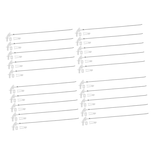 Hohopeti 20 Sets Pushrod Connector Linkage Für RC Flugzeuge Miniatur Steuerhorn Teile Zur Anpassung Von RC Flugzeug Steuerungssystemen von Hohopeti
