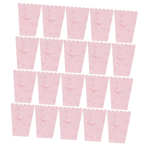 Hohopeti 20 Stück Film-Popcorn-Boxen: Party-geschenktüten Mit Schleife, Süßigkeiten-etui, Ornament-behälter, Bäckerei-geschenkboxen Für Filmabend-partyzubehör, Rosa Hohopeti 20 Stück Film-Popcorn-Boxen: Party-geschenktüten Mit Schleife, Süßigkeiten-etui, Ornament-behälter, Bäckerei-geschenkboxen Für Filmabend-partyzubehör, Rosa von Hohopeti