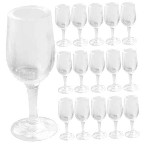 Hohopeti 20 Stück Puppenhaus Miniatur Cocktailbecher Miniaturbecher Dekorative Miniaturen Miniatur Weingläser Puppen Cocktailgläser Mikro Landschaftsgläser Mikro Landschaftskelch von Hohopeti