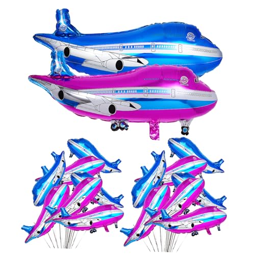 Hohopeti 20 Stück Teiliges Flugzeug Folienballon Bunte Geburtstagsdeko für Sichere Aluminiumfolie Einfach mit Helium oder Luft Aufblasbar für Party Foto requisiten und Themenfeiern Hohopeti 20 Stück Teiliges Flugzeug Folienballon Bunte Geburtstagsdeko für Sichere Aluminiumfolie Einfach mit Helium oder Luft Aufblasbar für Party Foto requisiten und Themenfeiern von Hohopeti