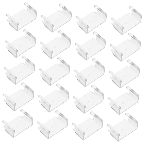 Hohopeti 20 Stück Teiliges Gleisfixierer aus Kunststoff Stabile Schienenverbindung Clips für Eisenbahnen Kompatible Zubehörteile für Kreative und Sichere Modellbahnspielszenarien von Hohopeti