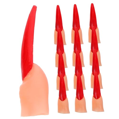 Hohopeti 20 Stück Teiliges Halloween Fake Nail Rote Hexen und Zombie Finger Lebensechte Cosplay Nagelspitzen Gruselige Party Requisiten für Kostüm und Halloween Feiern Hohopeti 20 Stück Teiliges Halloween Fake Nail Rote Hexen und Zombie Finger Lebensechte Cosplay Nagelspitzen Gruselige Party Requisiten für Kostüm und Halloween Feiern von Hohopeti