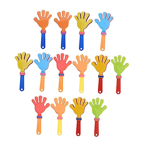 Hohopeti 20 Stück Teiliges Hand Clapper aus Hochwertigem Kunststoff Leicht und Kompakt Geräuschvolles Klatschen für Party Feier Silvester Geeignet für Junge Mädchen Zufällige Farbe von Hohopeti