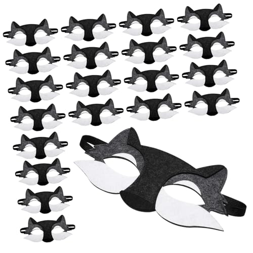 Hohopeti 20 Stück Teiliges Wolf Halbgesichtsmaske aus Hautfreundlichem Filz Elastischem Band Realistische Cosplay Maske für Halloween Fasching Kostümparty Geeignet für Erwachsene Hohopeti 20 Stück Teiliges Wolf Halbgesichtsmaske aus Hautfreundlichem Filz Elastischem Band Realistische Cosplay Maske für Halloween Fasching Kostümparty Geeignet für Erwachsene von Hohopeti