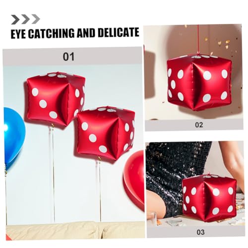 Hohopeti 20 Stück Teiliges Würfel Folienballons Rot Aluminium Party Deko Würfelform Luftballons für Themen Geburtstagsfeiern Jubiläen und Kinderpartys Hohopeti 20 Stück Teiliges Würfel Folienballons Rot Aluminium Party Deko Würfelform Luftballons für Themen Geburtstagsfeiern Jubiläen und Kinderpartys von Hohopeti