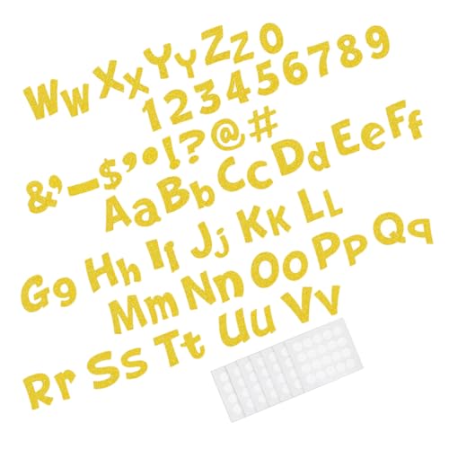 Hohopeti 216 Stück Teiliges Glitzer Buchstaben aus Karton Große Dekorative Buchstaben für Bulletin Boards Schul und Partydekoration Vielseitig für Klassenraum Zuhause und Themenpartys von Hohopeti
