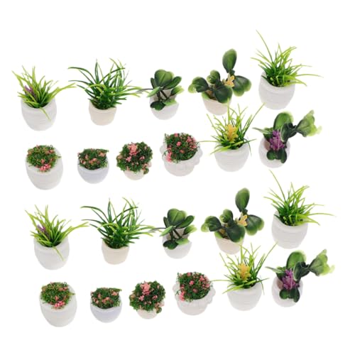 Hohopeti 22 Stück Teiliges Puppenhaus Pflanzen Miniatur Künstliche Bonsai Realistische Mini Topfpflanzen für Puppenhausdekoration Platzsparend für Kleine Räume Perfektes Mikro Hohopeti 22 Stück Teiliges Puppenhaus Pflanzen Miniatur Künstliche Bonsai Realistische Mini Topfpflanzen für Puppenhausdekoration Platzsparend für Kleine Räume Perfektes Mikro von Hohopeti