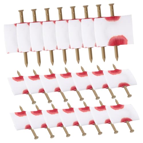 Hohopeti 22 Teiliges Fake Nail Prank Finger Gesteckten Nägeln Gruselige Halloween Streichspielzeuge Weiches Material Leicht und Tragbar für Party und Dekozwecke Hohopeti 22 Teiliges Fake Nail Prank Finger Gesteckten Nägeln Gruselige Halloween Streichspielzeuge Weiches Material Leicht und Tragbar für Party und Dekozwecke von Hohopeti