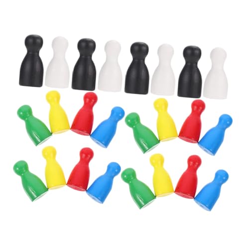 Hohopeti 24 Stück Teiliges Kleine Holz Schachfiguren mit Spezieller Form Ergonomisch Glatt für Unterhaltsame Brettspiele Familie Freunde Geeignet Hohopeti 24 Stück Teiliges Kleine Holz Schachfiguren mit Spezieller Form Ergonomisch Glatt für Unterhaltsame Brettspiele Familie Freunde Geeignet von Hohopeti
