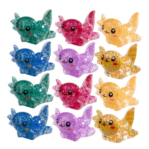 Hohopeti 24 Stück Teiliges Mini Axolotl Figuren Set aus Widerstandsfähigem Harz und Flexibel Vielseitige Miniatur Gartendekoration für Aquarium Puppenhaus DIY Projekte und Besondere Hohopeti 24 Stück Teiliges Mini Axolotl Figuren Set aus Widerstandsfähigem Harz und Flexibel Vielseitige Miniatur Gartendekoration für Aquarium Puppenhaus DIY Projekte und Besondere von Hohopeti