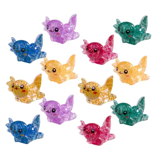 Hohopeti 24Stücke Teiliges Axolotl Figuren Set aus Harz für Gartendekoration Niedliche Axolotl Dekorationsanhänger für Terrarium und Puppenhaus Miniaturen für DIY Projekte Hohopeti 24Stücke Teiliges Axolotl Figuren Set aus Harz für Gartendekoration Niedliche Axolotl Dekorationsanhänger für Terrarium und Puppenhaus Miniaturen für DIY Projekte von Hohopeti