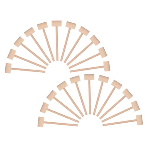 Hohopeti 25 Stück Teiliges Mini Holzhammer für Kleinkinder Natürliche Holzmallets zum Kindersicheres für Muscheln Pädagogisch für Rollenspiele und Bastelprojekte Hohopeti 25 Stück Teiliges Mini Holzhammer für Kleinkinder Natürliche Holzmallets zum Kindersicheres für Muscheln Pädagogisch für Rollenspiele und Bastelprojekte von Hohopeti