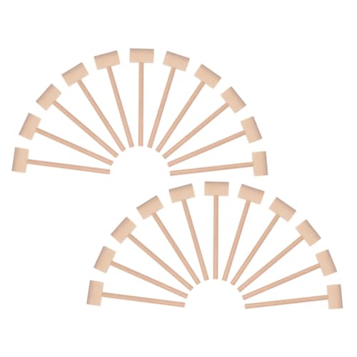 Hohopeti 25 Stück Teiliges Mini Holzhammer für Nachhaltigem Holz Kleine Mallets für Robustes Material für Pädagogische Spiele für Partys und Hand Auge Koordination Hohopeti 25 Stück Teiliges Mini Holzhammer für Nachhaltigem Holz Kleine Mallets für Robustes Material für Pädagogische Spiele für Partys und Hand Auge Koordination von Hohopeti