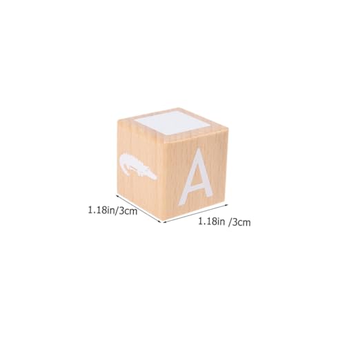 Hohopeti 26 Stück Teiliges ABC Buchstaben und Zahlen Bausteine Große Bunte Holzbausteine für Pädagogisches Montessori Lernspielzeug zur Buchstaben Zahlenförderung Sicher und Leicht für von Hohopeti