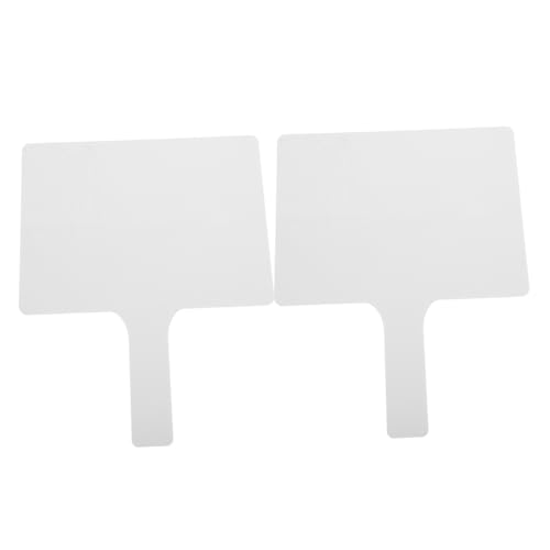 Hohopeti Whiteboard Mit Ergonomischem Griff 2er-Pack Trocken Abwischbare Tafeln Memoplaner Für Schüler Whiteboards Für Das Klassenzimmer Auktionspaddel von Hohopeti
