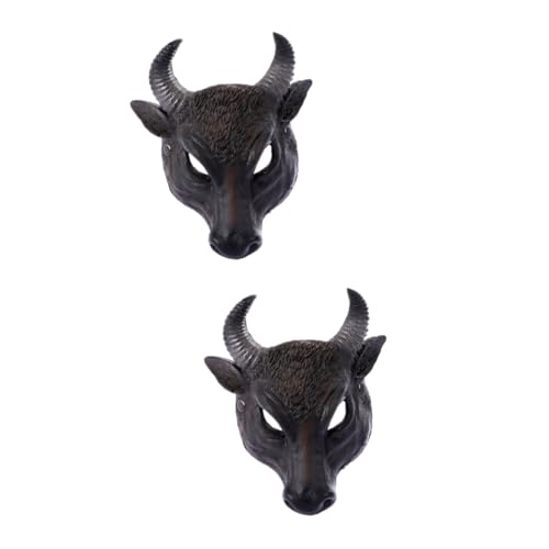 Hohopeti 2St Simulations-Ochsenmaske Halloween Horn Maske Horn Maskerade Maskerade-Maske Tiermasken Kostüm Maske Kuh-Maske halloween costume halloween kleidung Cosplay-Maske Tier-Pu-Maske Hohopeti 2St Simulations-Ochsenmaske Halloween Horn Maske Horn Maskerade Maskerade-Maske Tiermasken Kostüm Maske Kuh-Maske halloween costume halloween kleidung Cosplay-Maske Tier-Pu-Maske von Hohopeti