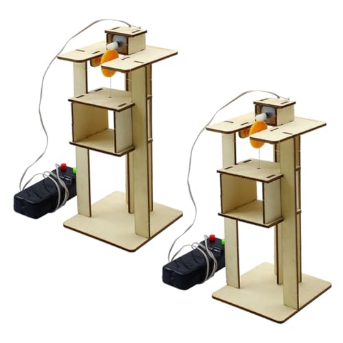 Hohopeti 2Stücke DIY Holz Aufzug Teiliges für Kreatives Puzzle Intellektuellen Entwicklung und Praktischen Fähigkeiten Lernspielzeug für Jungen Hohopeti 2Stücke DIY Holz Aufzug Teiliges für Kreatives Puzzle Intellektuellen Entwicklung und Praktischen Fähigkeiten Lernspielzeug für Jungen von Hohopeti