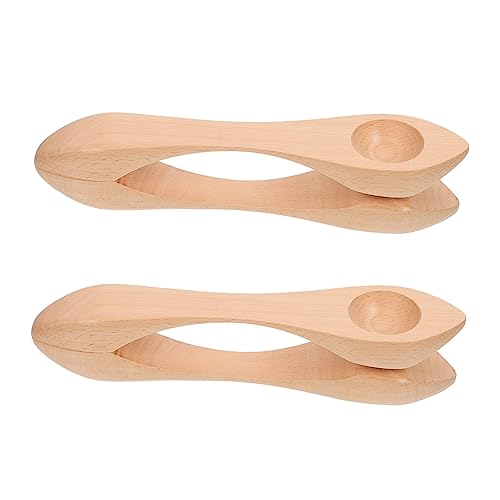 Hohopeti 2Stücke Holz Musikalische Löffel für Kinderschlaginstrument aus Hochwertigem Holz Kindergarten und Musikalische Frühförderung Fördert Rhythmus und Kreativität Hohopeti 2Stücke Holz Musikalische Löffel für Kinderschlaginstrument aus Hochwertigem Holz Kindergarten und Musikalische Frühförderung Fördert Rhythmus und Kreativität von Hohopeti