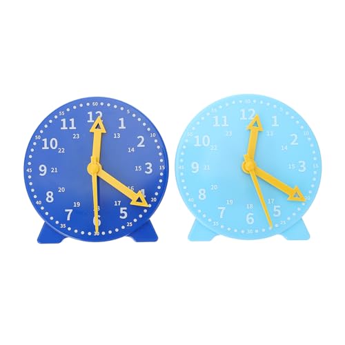 Hohopeti 2Stücke Lernzeituhrmodell Uhr Modell für Abnehmbar Zufälligen Farben Schuluhr Display Modell für Effektives Zeitlernen Fördert Räumliches Hohopeti 2Stücke Lernzeituhrmodell Uhr Modell für Abnehmbar Zufälligen Farben Schuluhr Display Modell für Effektives Zeitlernen Fördert Räumliches von Hohopeti