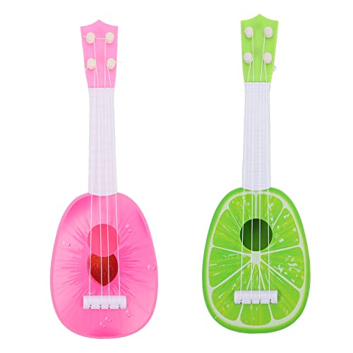 Hohopeti 2Stücke Mini Ukulele für Saiten für Anfänger Mini Gitarre Pädagogisches Musikinstrument für Jungen von Hohopeti