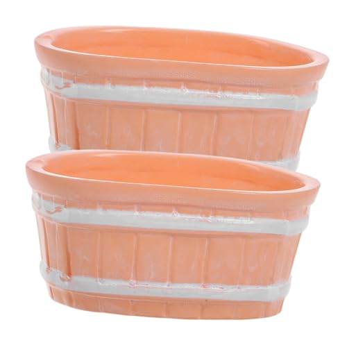 Hohopeti 2Stücke Miniatur Badewannen für Puppenhäuser Badezimmer Dekorationen Mini Möbel für Puppenstuben Einzigartiges Mikrolandschaftsdesign Entspannende Hohopeti 2Stücke Miniatur Badewannen für Puppenhäuser Badezimmer Dekorationen Mini Möbel für Puppenstuben Einzigartiges Mikrolandschaftsdesign Entspannende von Hohopeti