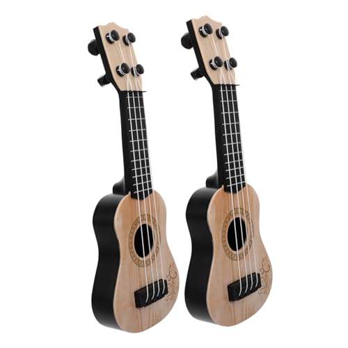 Hohopeti 2Stücke Ukulele Simulation Ukulele für Frühe Bildung Saitige Musikinstrumente für Jungen und Kreatives für Partys und Feiertage von Hohopeti