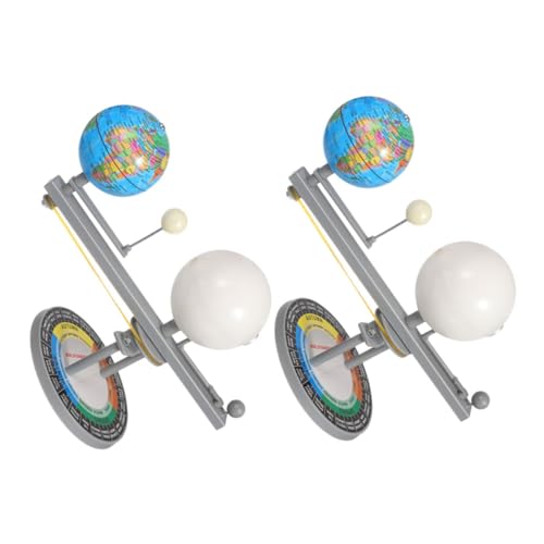 Hohopeti 2pcs Sun Earth Moon Orbit Model Solar System Kit Solar System Orbit Model Kids Solar System Model Orbit Planetarium Modell von Hohopeti