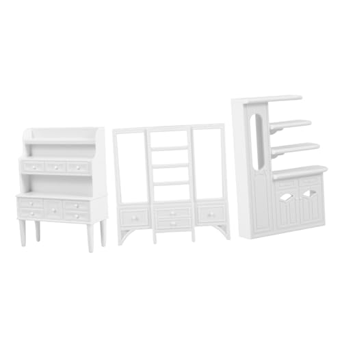 Hohopeti 3 STÜCKE Miniatur Möbelset Teilig Miniatur Vitrine Sideboard Modell Puppenhaus Möbel für Sandtisch Dekoration Detailreiche Hausmöbel Zubehör Hohopeti 3 STÜCKE Miniatur Möbelset Teilig Miniatur Vitrine Sideboard Modell Puppenhaus Möbel für Sandtisch Dekoration Detailreiche Hausmöbel Zubehör von Hohopeti