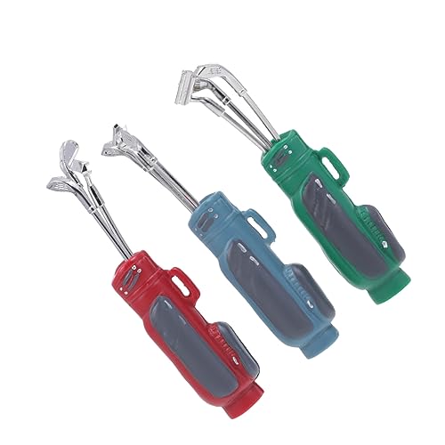Hohopeti 3 Sätze Miniatur Golfset Teilig für Puppenhaus Deko Realistische Mini Golfclubs in Blau Rot Grün Robustes Material Glatte Oberfläche als Spielhaus Zubehör und Desktop Deko Hohopeti 3 Sätze Miniatur Golfset Teilig für Puppenhaus Deko Realistische Mini Golfclubs in Blau Rot Grün Robustes Material Glatte Oberfläche als Spielhaus Zubehör und Desktop Deko von Hohopeti