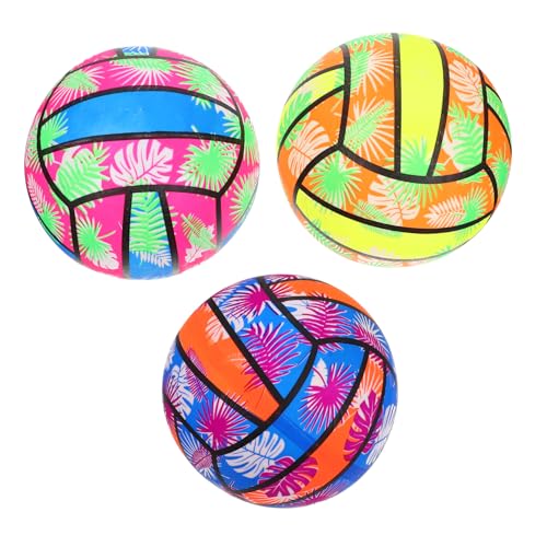Hohopeti 3 Stück Der Ball Aufblasbarer Beachvolleyball Beachvolleyball Aufblasbare Poolbälle Wasser Spielen Beachvolleyball Strandspielzeug Volleyball Schwimmbad Volleyballspielzeug von Hohopeti