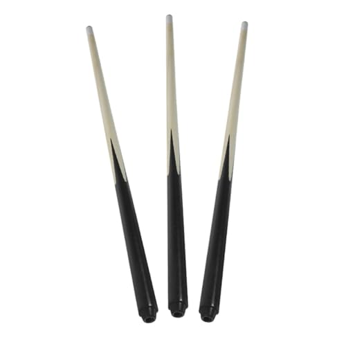 Hohopeti 3 Stück Mini Billard Queue aus Holz Kurze Pool Queue Sticks für Sicherer Glatter Griff Tragbar für Zuhause Büro Bar und Party Fördert Geschicklichkeit und Hand Auge koordination von Hohopeti