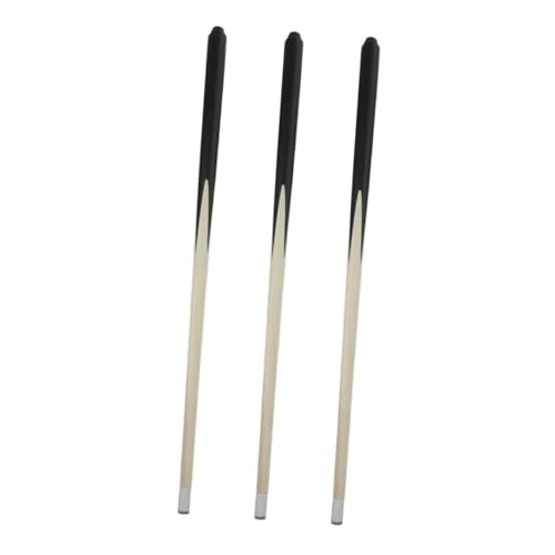 Hohopeti 3 Stück Mini Pool Queue Teilig aus Holz Kurzer Billard Queue Stick Leichtes Glattes Design für Anfänger Komfortabler Griff für Tischbillard Zuhause und Training von Hohopeti