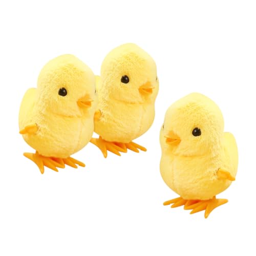 Hohopeti 3 Stück Teiliges Aufziehspielzeug Kleine Lustige Hühner Wind up Tiere Party Mitgebsel Geschenk Langlebig und Leicht Für Jungen und Mädchen Geburtstag von Hohopeti