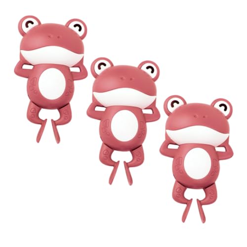 Hohopeti 3 Stück Teiliges Badespielzeug mit Froschdesign aus Sicherem Kunststoff Schwimmende Cartoon Badefiguren für Kleinkinder Fördert Spielerisch Beweglichkeit und Badespaß Badewanne von Hohopeti