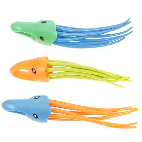 Hohopeti 3 Stück Teiliges Bunte Taucherqualle Wasserspielzeug für Sicher Leicht Handhabbar Schwimmbad Sommer Spielspaß von Hohopeti