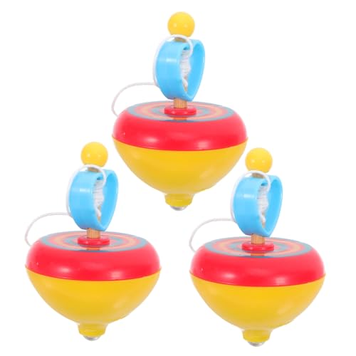 Hohopeti 3 Stück Teiliges Gyro für Bunter Ziehseil Drehkreisel Langlebiges und Leichtes Kinderspielzeug Geschenk für Jungen und Mädchen Ab Jahren Fördert Motorik und Zufällige Farbe Hohopeti 3 Stück Teiliges Gyro für Bunter Ziehseil Drehkreisel Langlebiges und Leichtes Kinderspielzeug Geschenk für Jungen und Mädchen Ab Jahren Fördert Motorik und Zufällige Farbe von Hohopeti