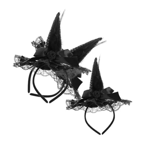 Hohopeti 3 Stück Teiliges Halloween Hexenhut Haarband mit Spitze und Pailletten Leichtes Bequemes Hexenhut Haarreif Damen Vielseitiges Party-cosplay Accessoire für Halloween Kostüm Hohopeti 3 Stück Teiliges Halloween Hexenhut Haarband mit Spitze und Pailletten Leichtes Bequemes Hexenhut Haarreif Damen Vielseitiges Party-cosplay Accessoire für Halloween Kostüm von Hohopeti