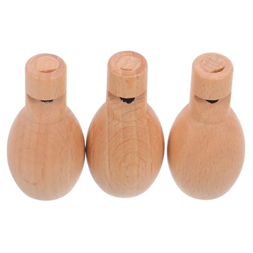 Hohopeti 3 Stück Teiliges Mini Holzpfeifen für Unbehandelte Musikinstrumente für Vorschulaktivitäten Kreative und Geburtstagsfeiern für Diy Projekte und Musikalische Bildung von Hohopeti