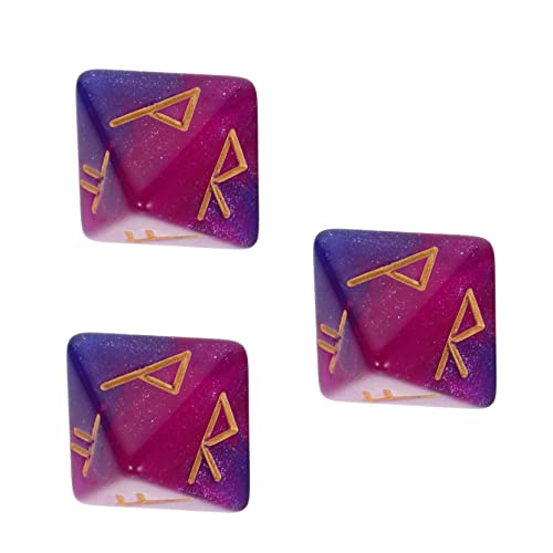 Hohopeti 3 Stück Teiliges Seitiges Polyedrisches Rune Würfelset Acryl Mehrseitige Stabil Leicht Tragbar Für Party Brettspiele Retro Hohopeti 3 Stück Teiliges Seitiges Polyedrisches Rune Würfelset Acryl Mehrseitige Stabil Leicht Tragbar Für Party Brettspiele Retro von Hohopeti