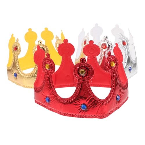 Hohopeti 3 Stück Verstellbare mit Schmucksteinen Besetzte -krone für Jungen und Mädchen Weiches für Geburtstagsfeiern Halloween und Rollenspiele Hohopeti 3 Stück Verstellbare mit Schmucksteinen Besetzte -krone für Jungen und Mädchen Weiches für Geburtstagsfeiern Halloween und Rollenspiele von Hohopeti