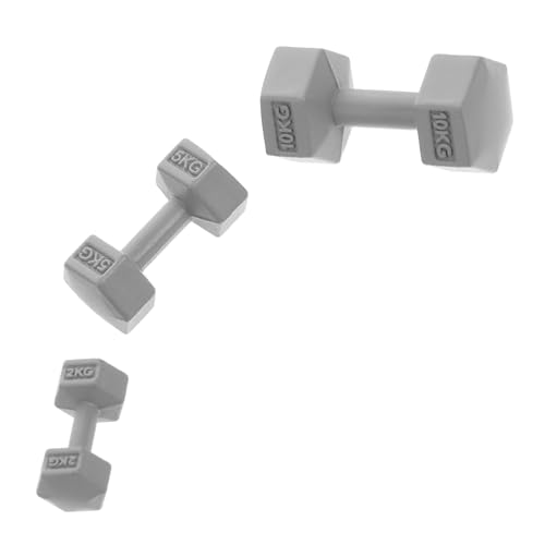 Hohopeti 3-teilige Mini-hanteln Fürs Puppenhaus: Kleine Fitness-Requisiten Für Den Miniatur-Fitnessraum – Sport-hantel-Ornamente Für Rollenspiele Und Mikro-landschaftsgestaltung Hohopeti 3-teilige Mini-hanteln Fürs Puppenhaus: Kleine Fitness-Requisiten Für Den Miniatur-Fitnessraum – Sport-hantel-Ornamente Für Rollenspiele Und Mikro-landschaftsgestaltung von Hohopeti