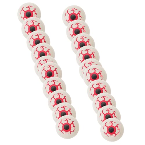 Hohopeti 30 Stück Elastische Wiederverwendbare Gruselige Fake Eyeballs für Partydeko Halloween Requisiten Scherzartikel und DIY Bastelprojekte von Hohopeti